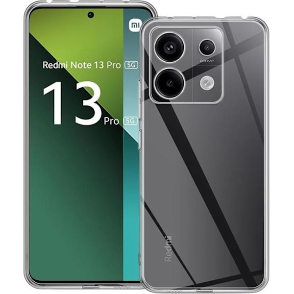 Coque - Phonillico® - Xiaomi Redmi Note 13 PRO 5G - Silikonigeeli TPU - Ultra Slim - Kirkas Transparent