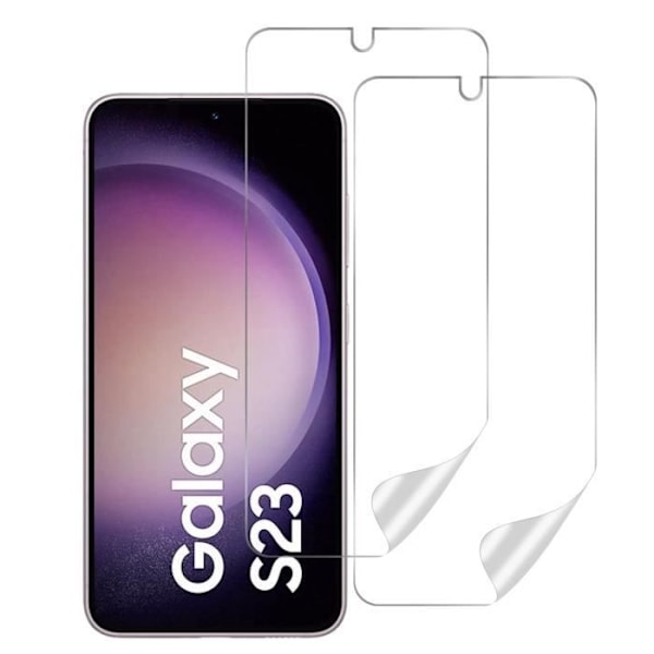 Skyddande Plastskydd för Samsung Galaxy S23 [Pack 2] Resistenta Repellande Ultra Tunna Phonillico®