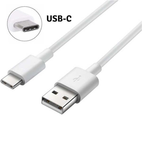 Kabel USB-C + Väggadapter Vit [Kompatibel med Xiaomi REDMI NOTE 8 PRO - REDMI NOTE 7 PRO] - [Phonillico®]