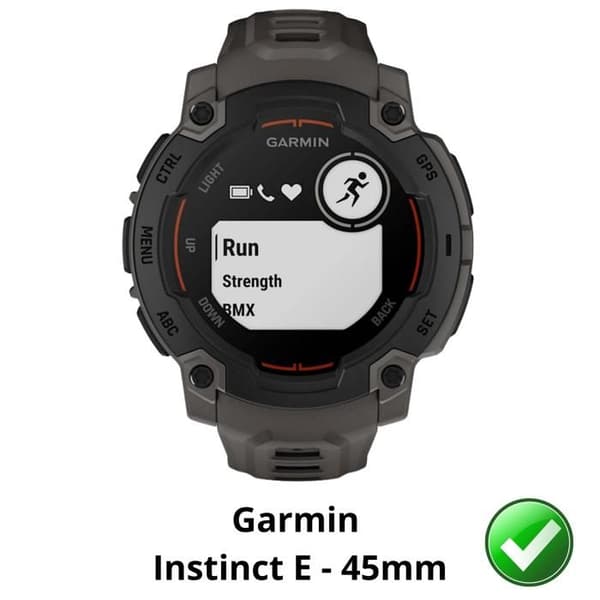 Skyddsskärm för Garmin Instinct E - 45mm [Pack 6] Extremt Tunn Hållbar Plastskydd Phonillico® Transparent