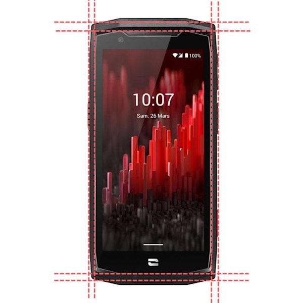 Karkaistu lasi - Phonillico® - Crosscall Core M5 - 2 kpl pakkaus - Naarmuuntumaton - Näytön suoja Transparent
