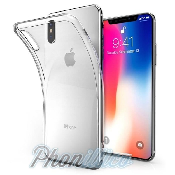 Läpinäkyvä TPU-kuori yhteensopiva Apple iPhone X - Phonillico® Ultra Slim -kuori