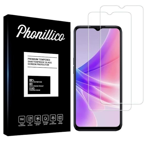 Härdat Glas för Oppo A77 5G [Pack 2] Skärmskydd Film Phonillico®