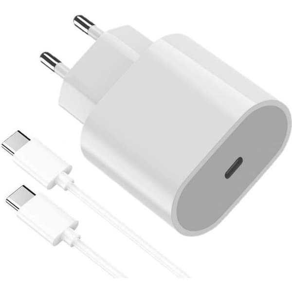 Nopea Lataus 18W + Kaapeli Xiaomi Redmi 10 - Redmi 9 - Redmi Note 10 5G - Redmi Note 9 - Poco M3 - Mi 8 - Mi Mix 3 Phonillico®