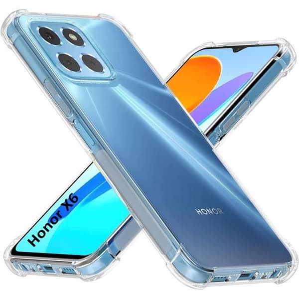Coque til Honor X6 - Stødabsorberende Beskyttelse TPU Blød Gennemsigtig Phonillico® Transparent