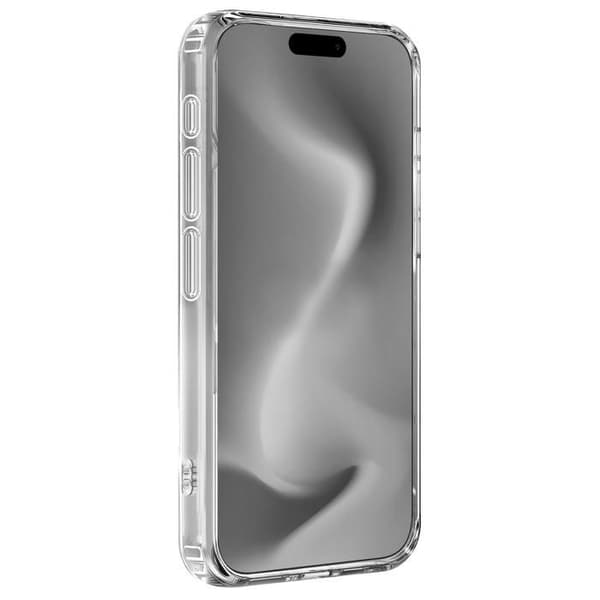 Coque til iPhone 16 PLUS - Transparent silikon med integreret magnetisk cirkel Phonillico® Transparent