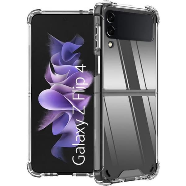 Coque til Samsung Z FLIP 4 - Stødabsorberende Beskyttelse i Blødt Transparent Silikone Phonillico® Transparent