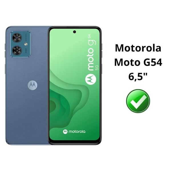 Skærmbeskyttelse - Phonillico - Motorola Moto G54 - Pakke med 4 - Hærdet glas - Ridsefast Transparent