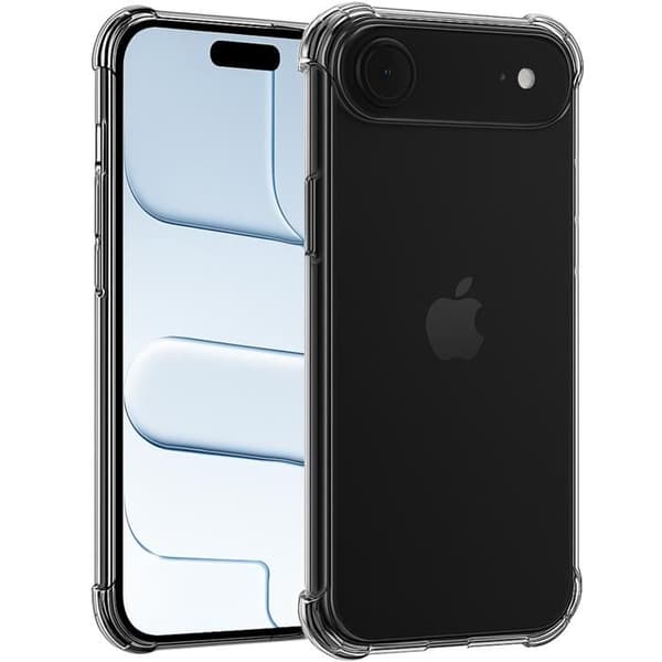 Coque til iPhone 17 AIR - Stødabsorberende Beskyttelse Silikone Blød Transparent Phonillico® Transparent