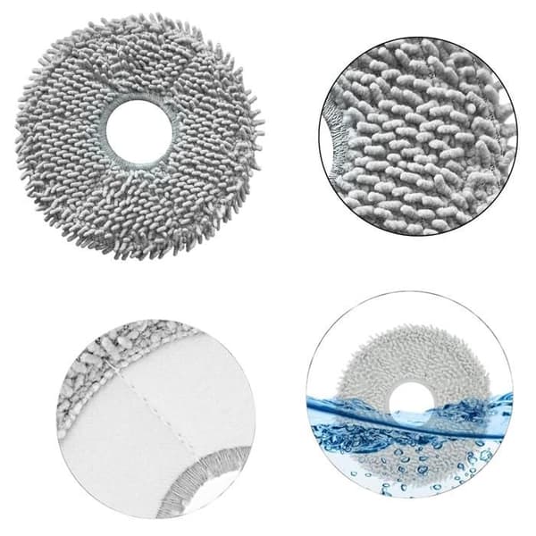 Lingette til iRobot Roomba Plus 505 Combo / Roomba Plus 404 Combo [Sæt 6] Genanvendelig vaskbar mopp Phonillico®