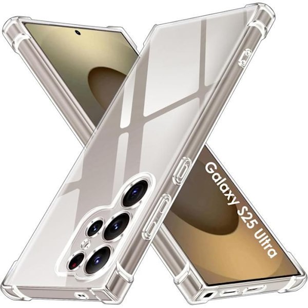 Skal - Phonillico® - Samsung Galaxy S25 ULTRA - Stötsäker - Flexibel - Transparent Transparent