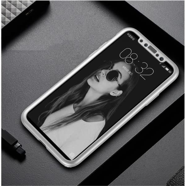 Coque - PHONILLICO - iPhone X - Hopea - Ultra Slim - Täydellinen Suoja Temperoidulla Lasilla PENGAR