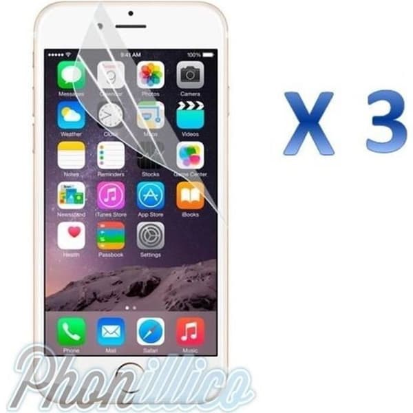 Lot 3 Filmbeskyttelse Plastisk Skærm Apple iPhone 7 Phonillico®