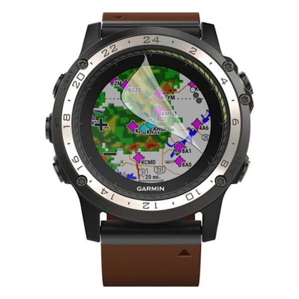 Skyddsskärm för Garmin D2 Charlie [Pack 6] Ultratin Plastisk Skyddfilm Phonillico Transparent