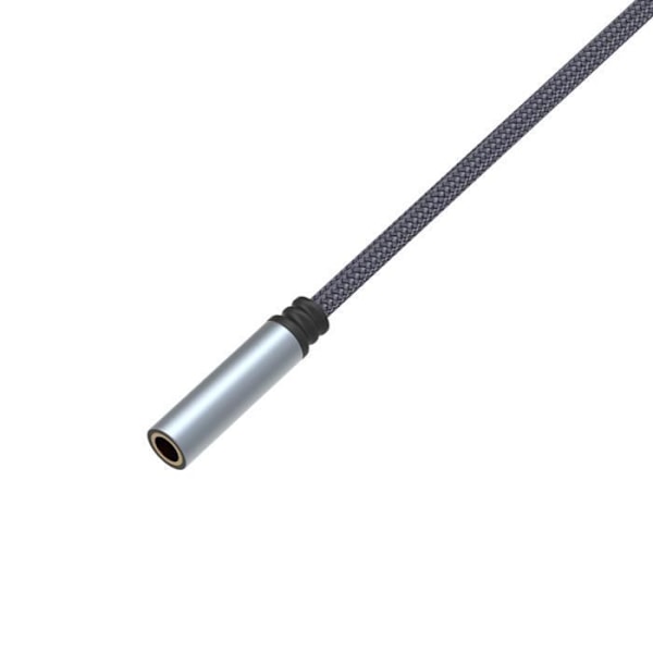USB Audio-adapter till 3,5 mm TRRS hörlurskontakt, kompatibel med PC Windows Mac Tablet PS5 PS4 Svart