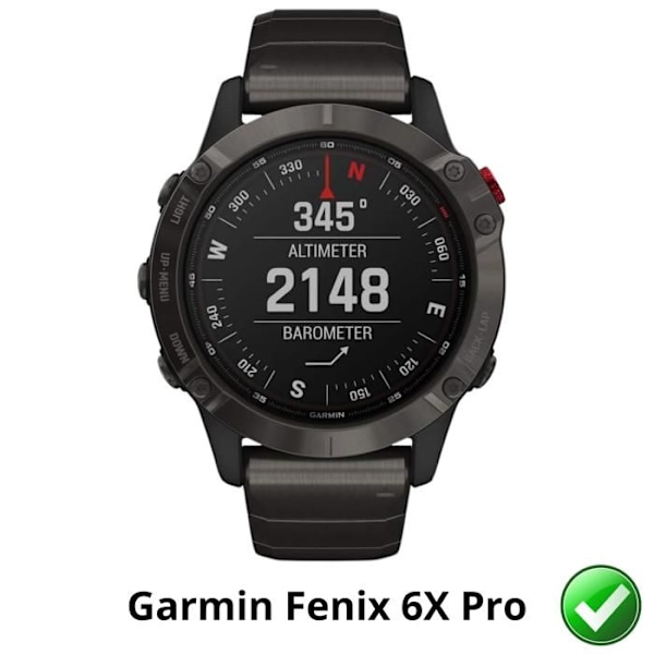 Näyttösuoja Garmin Fenix 6X Pro [Pakkaus 6] Kestävä, ultraohut suojakalvo Phonillico Transparent