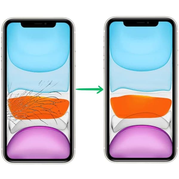 Erstatnings LCD-skærm til iPhone 11 – Samlet berøringsglas Phonillico®
