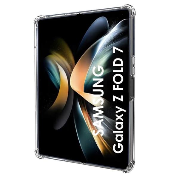 Coque til Samsung Galaxy Z FOLD 7 - Stødabsorberende Beskyttelse Silikone Blød Transparent Phonillico® Transparent