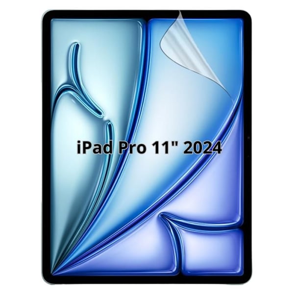 Skyddsskärm för Apple iPad pro 11" (2024) [Pack 2] Ultra Tunn Plast Skyddsfilm Phonillico