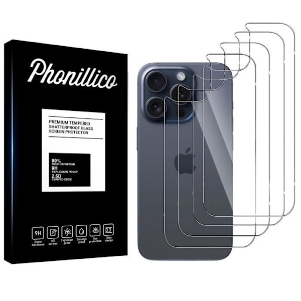 Filmen Glasbeskyttelse - Phonillico - iPhone 14 PRO MAX - Pakke med 4 - Tempereret Glas - Ridseresistent Transparent