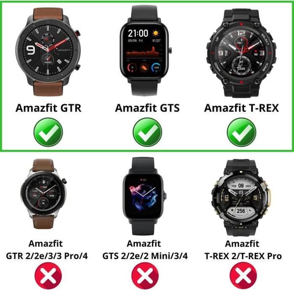 Lader til Amazfit GTR, GTS og T-Rex - PHONILLICO - USB-kabel 1m - Sort