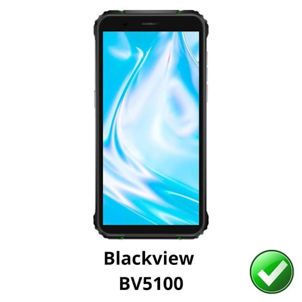 Skärmskydd - Phonillico - Blackview BV5100 - Pack 2 - Ultra Tunn - Repellerande mot repor Transparent