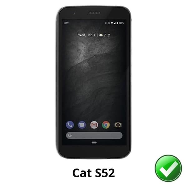 Skærmbeskyttelse - Phonillico - Cat S52 - Pack af 2 - Ultra tynd - Ridseresistent Transparent