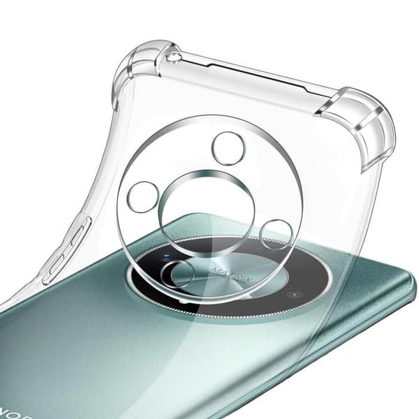 Coque til Honor Magic 6 Lite 5G - Stødabsorberende Beskyttelse TPU Blød Gennemsigtig Phonillico® Transparent