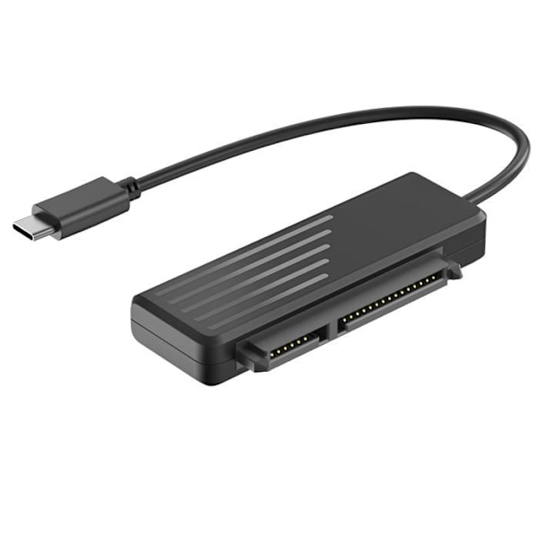 USB-C till SATA-kabel - Phonillico® - HDD/SSD 2,5" - Plug&Play - Kompatibel med Windows/Mac/Linux - Svart