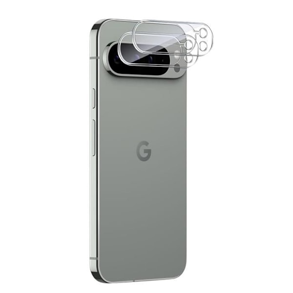 Härdat Glas - Phonillico® - Google Pixel 9 Pro - Paket med 2 - Skydd för Bakre Kamera - Rep-resistant Transparent