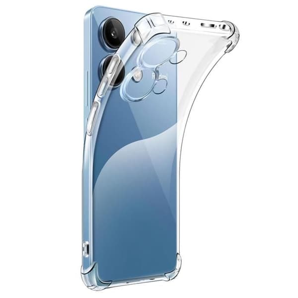 Coque til Xiaomi Redmi Note 13 4G - Stødabsorberende Beskyttelse TPU Blød Transparent Phonillico® Transparent