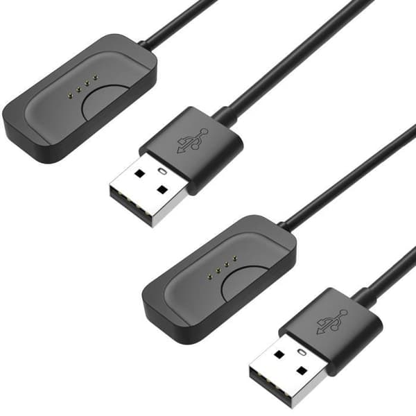 Kompatibel oplader til Oppo Watch 3 - 3 Pro - 2 - 1 [Sæt af 2] USB-kabel 1 meter erstatningsadapter til opladning af ur Phonillico®