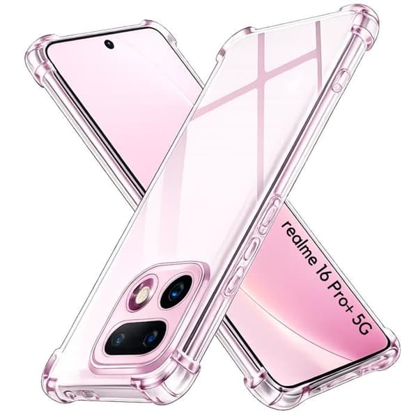 Skyddsfodral för Realme 16 Pro Plus 5G - Stötsäker Transparent TPU Skydd Phonillico® Transparent