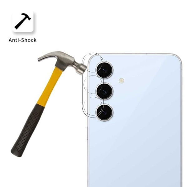 Skyddskamera - Phonillico® - Samsung Galaxy S24 FE - Härdat glas - Paket om 2 - Transparent Transparent