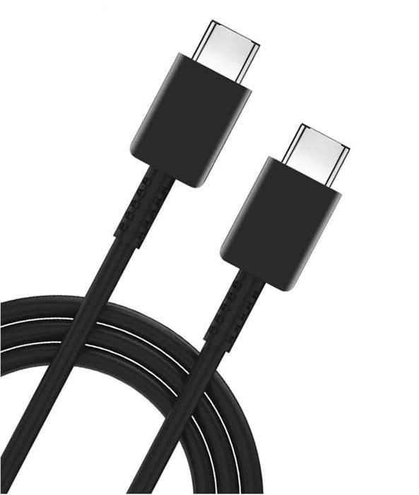 USB-C USB-C Kabel Sort 1m til Samsung Galaxy S24 / Galaxy S23 / Galaxy S23 FE Phonillico®