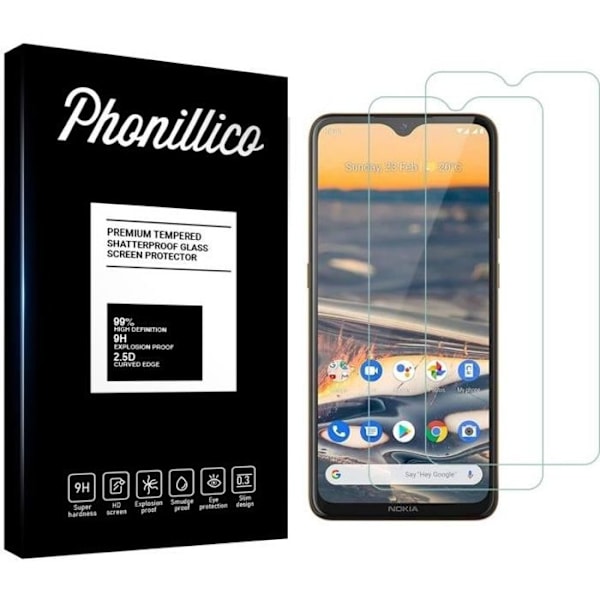 Karkaistu Lasia - Phonillico® - Nokia 5.3 - 2 Kpl Pakkaus - Naarmuuntumaton - Näytön Suojaus