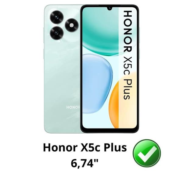 Fodral för Honor X5c Plus - Stötsäker Transparent TPU Skydd Phonillico® Transparent
