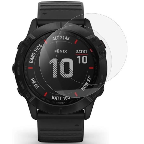 Garmin Fenix 7X - 7X Solar - 7X Sapphire Solar Tempered Lasit [2 Kpl] Phonillico® Transparent