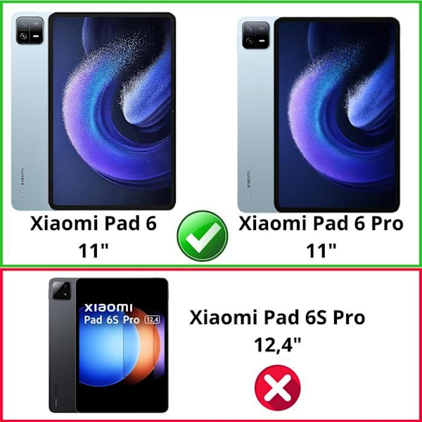 Coque + 2 Dämpade Glas - Phonillico - Xiaomi Pad 6 / Pad 6 Pro - Stötsäker - Transparent - Silikon