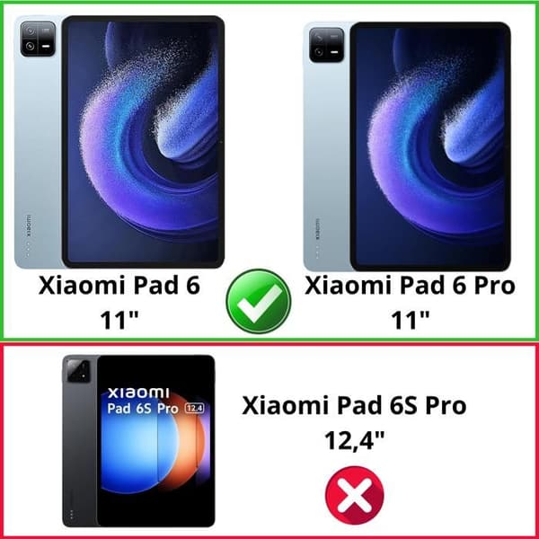 Coque + 2 hærdede glas til Xiaomi Pad 6 / Pad 6 Pro - Stødabsorberende Transparent Beskyttelse Phonillico