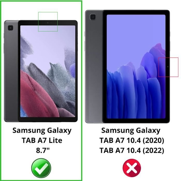 Beskyttelsesfilm i plastik til Samsung Galaxy TAB A7 LITE (2021) [Pakke 2] Beskyttelsesfilm Modstandsdygtig Phonillico®