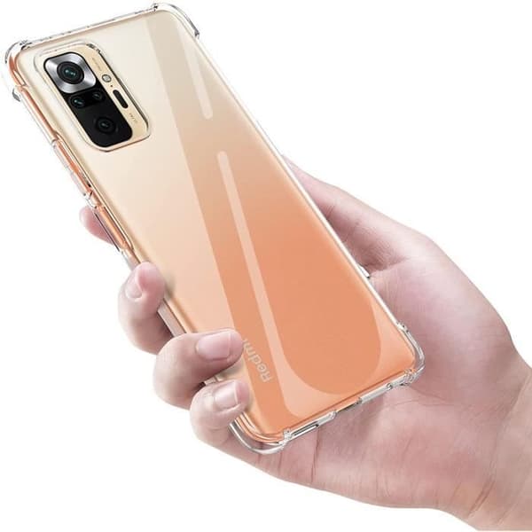 Coque Antichoc Silicone Transparent til Xiaomi REDMI NOTE 10 PRO - Phonillico® Transparent