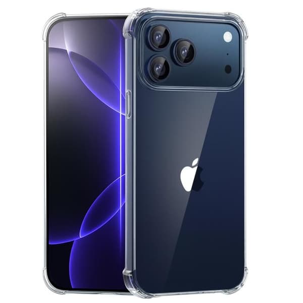Coque til iPhone 17 PRO MAX - Stødabsorberende Beskyttelse Silikone Blød Transparent Phonillico® Transparent