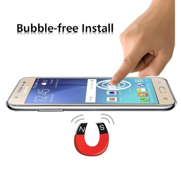 Hærdet Glas til Samsung Galaxy J5 2015 J500 - [Pakke 2] Ultra Resistent Skærmbeskyttelsesfilm [Phonillico®]