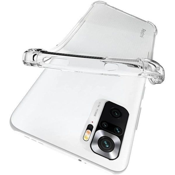 Silikonskydd med stötabsorberande funktion, transparent för Xiaomi REDMI NOTE 10 4G - Phonillico® Transparent