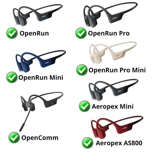 Latauslaite 12W + Kaapeli Yhteensopiva AfterShokz Shokz OpenRun OpenComm Aeropex - Lataus Phonillico® Kellolle Svart