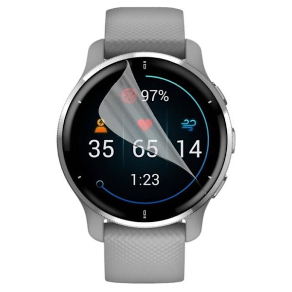 Beskyttelsesfilm til Garmin Venu 2s - 40mm [Pakke med 6] Ultra Tynd Plastbeskyttelsesfilm fra Phonillico Transparent