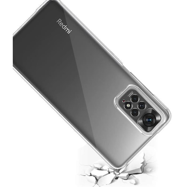 Coque voor Xiaomi Redmi Note 11 PRO - Redmi Note 11 PRO 5G - Etui 360 Integraali 2 Osaa Etu Taakse Phonillico® Transparent