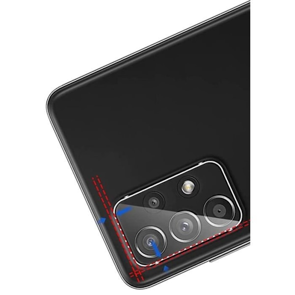 Beskyttelseskamera til Samsung Galaxy A33 5G - Galaxy A53 5G - Galaxy A73 5G [Sæt af 2] Tempereret Glas Kamerabeskyttelse Phonillico® Transparent