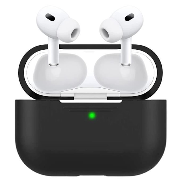 Siliconfodral Svart Kompatibel med Airpods PRO 2 - Anti-repning Anti-stöt Anti-damm Phonillico®